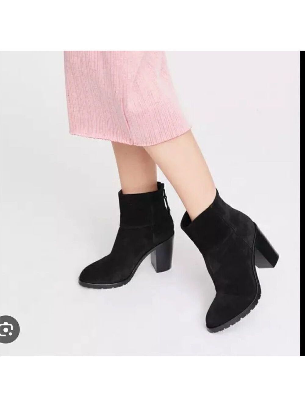 Rag & Bone Newbury 2.0 Block Heel Suede Ankle Booties